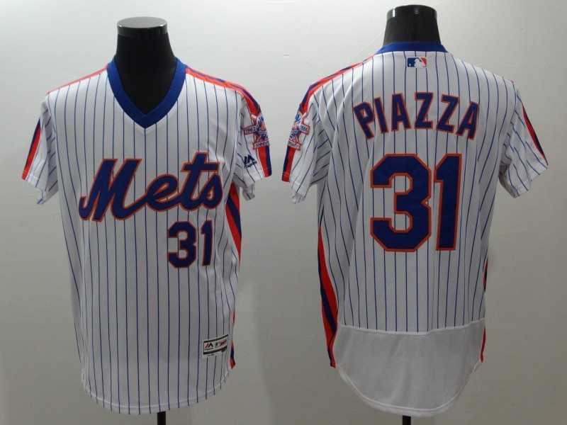 New York Mets #31 Mike Piazza White(Blue Strip) 2016 Flexbase Collection Alternate Stitched Jersey,We sell and wholesale New York Mets #31 Mike Piazza White(Blue Strip) 2016 Flexbase Collection Alternate Stitched Jersey on line form chian!